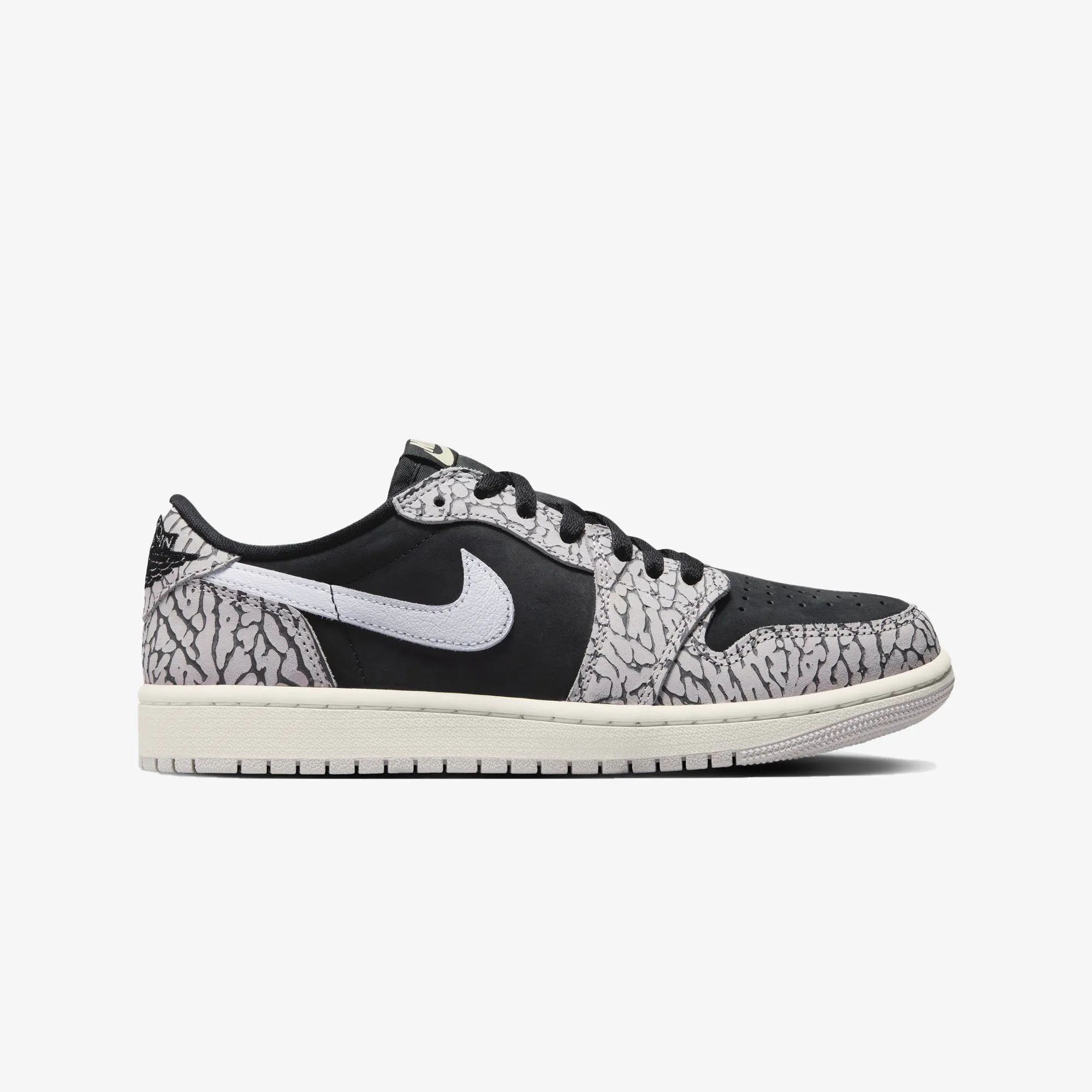 AIR JORDAN 1 RETRO LOW OG 'BLACK/MUSLIN-TECH GREY-WHITE'