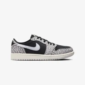 AIR JORDAN 1 RETRO LOW OG 'BLACK/MUSLIN-TECH GREY-WHITE'