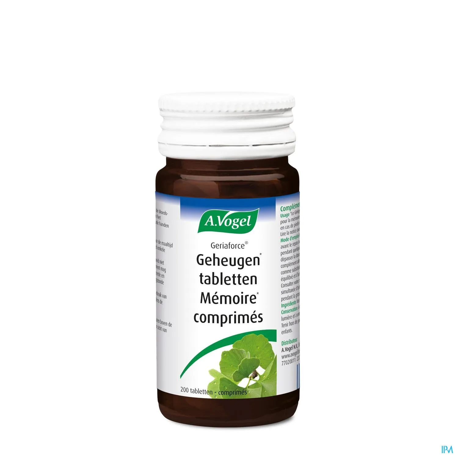 A.Vogel Geriaforce 200 tabletten - Verbetert geheugen en concentratie met Ginkgo biloba