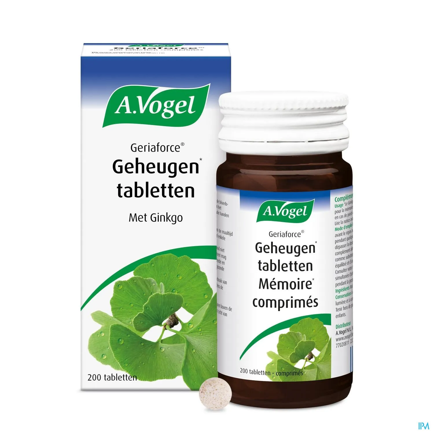 A.Vogel Geriaforce 200 tabletten - Verbetert geheugen en concentratie met Ginkgo biloba