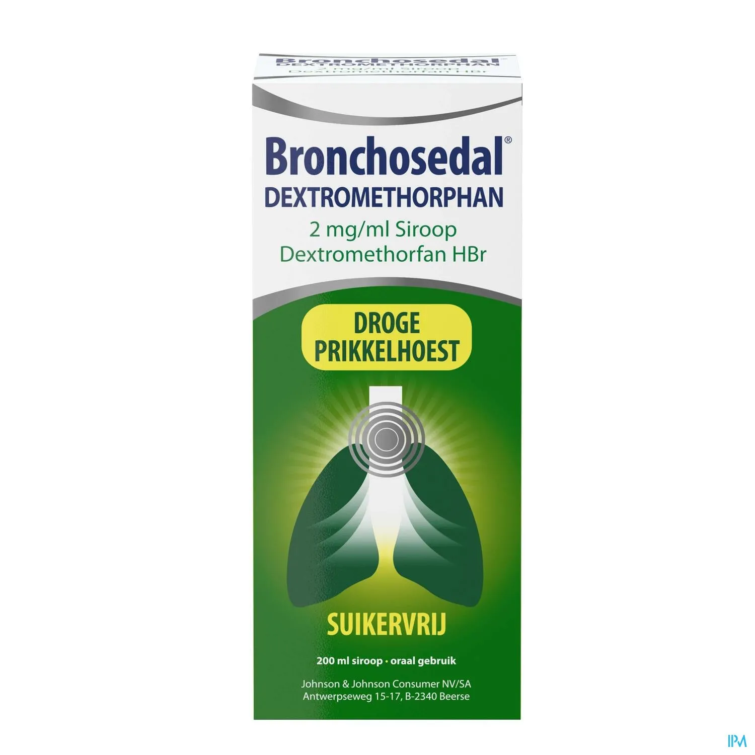 Bronchosedal® Dextromethorphan Siroop, tegen storende, droge hoest, 200 ml