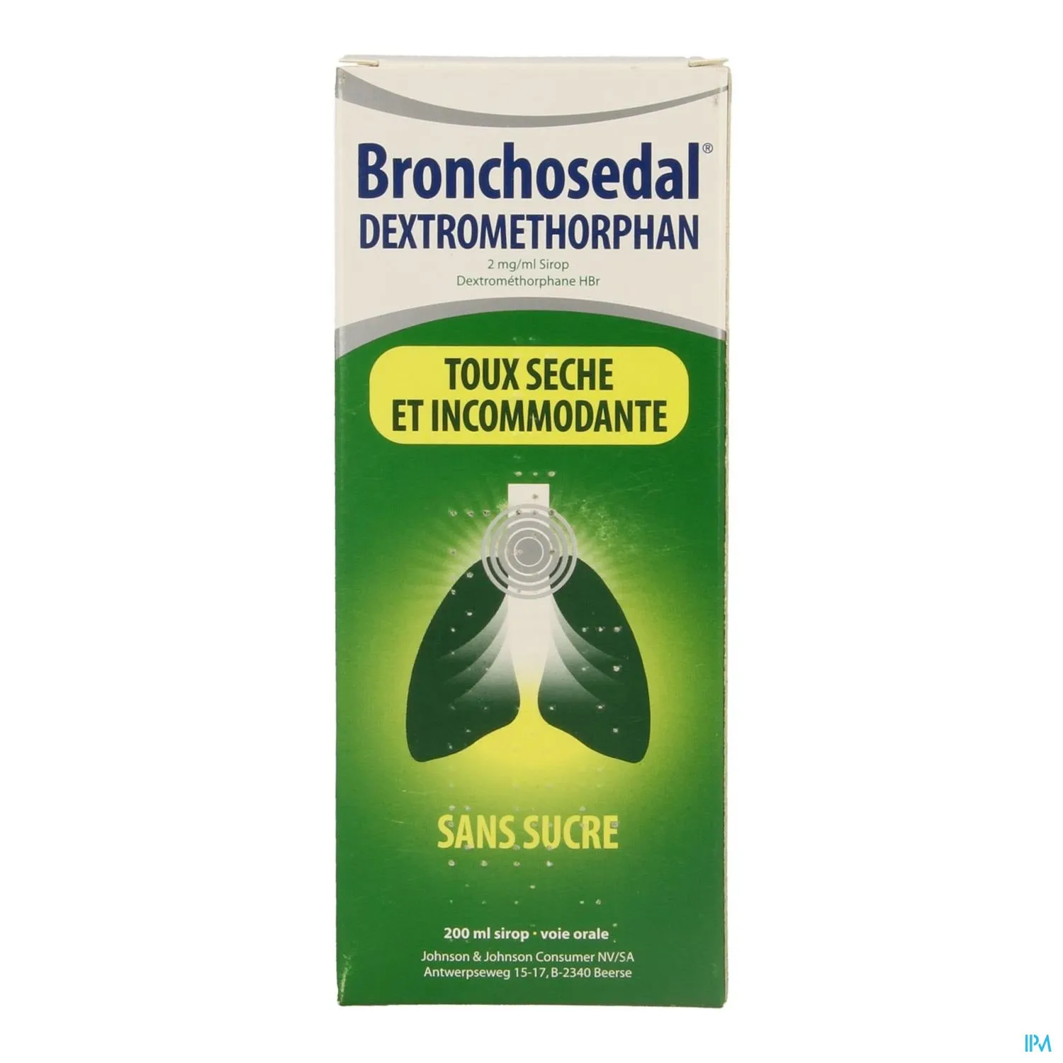 Bronchosedal® Dextromethorphan Siroop, tegen storende, droge hoest, 200 ml