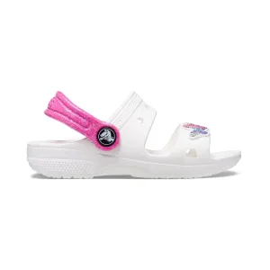 Crocs sandalo da bambina Classic Embellished Sandal Toddler 207803-100 bianco