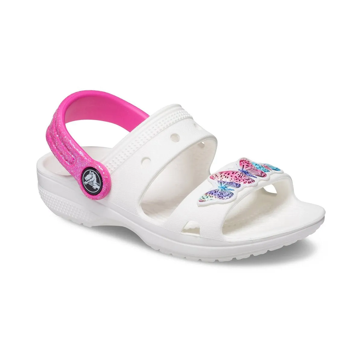 Crocs sandalo da bambina Classic Embellished Sandal Toddler 207803-100 bianco