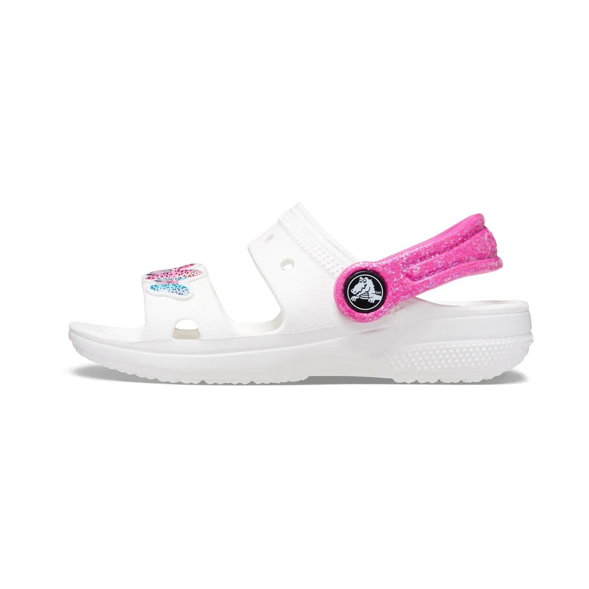 Crocs sandalo da bambina Classic Embellished Sandal Toddler 207803-100 bianco