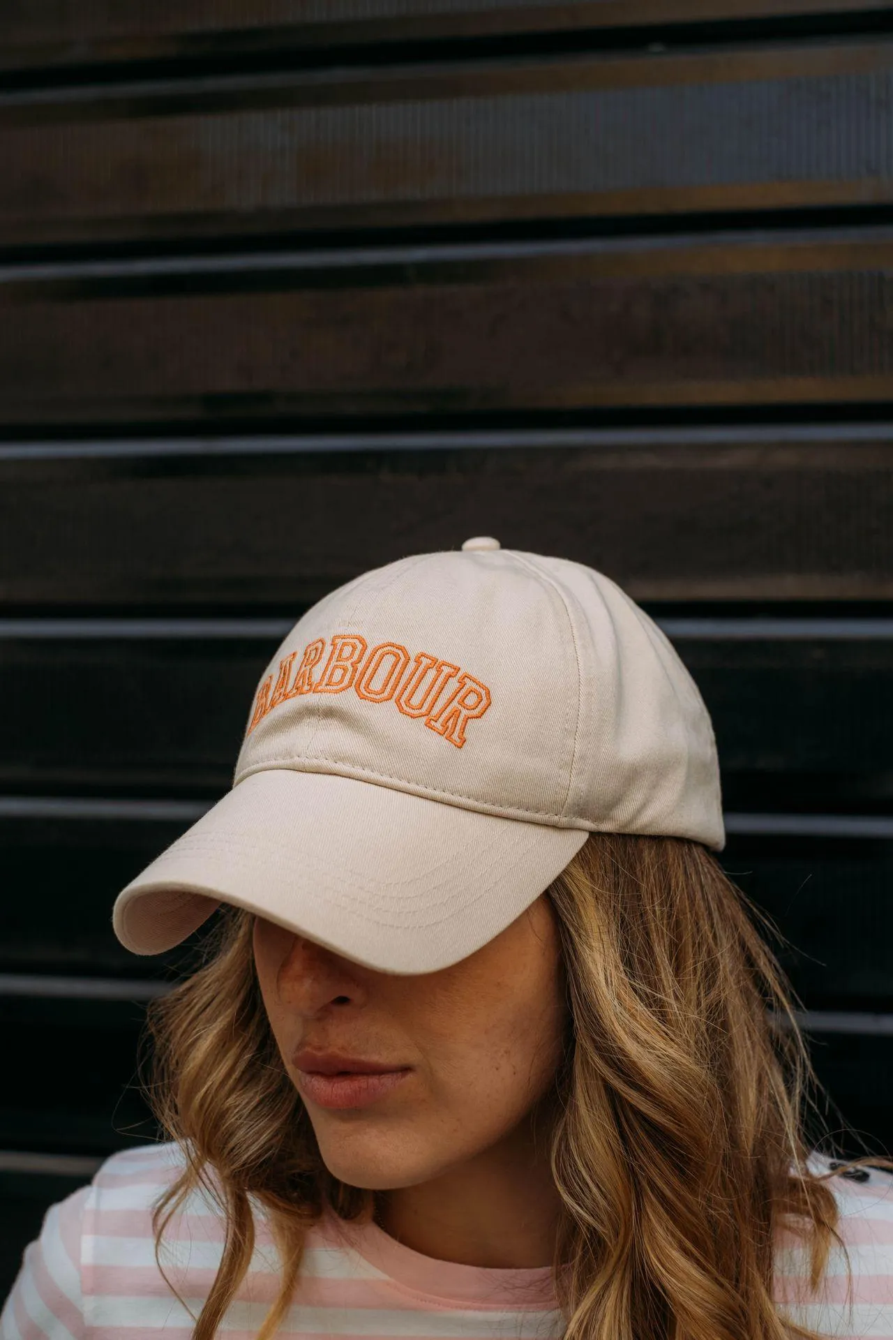 Emily Sports Cap Parchment/Apricot Crush