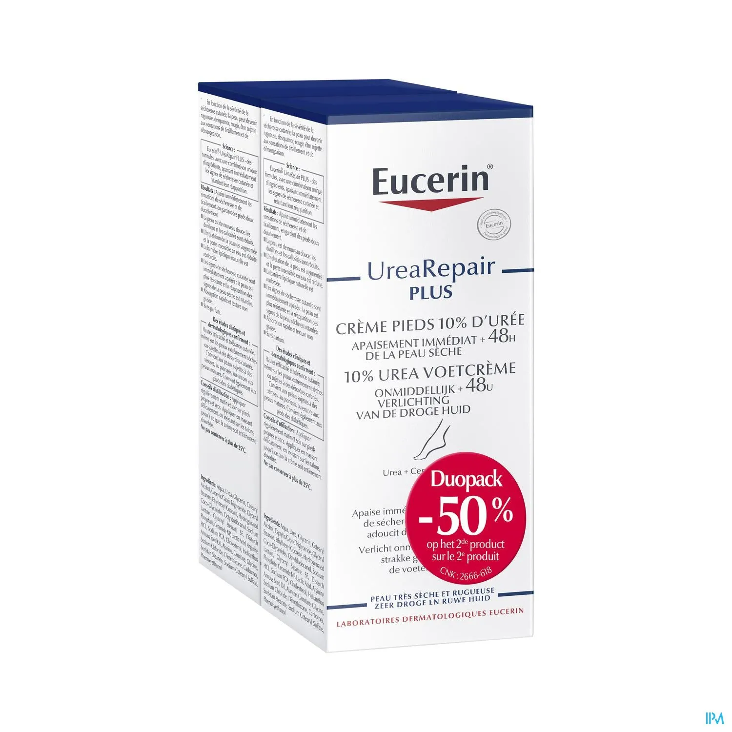 Eucerin Herstellende Voetcreme 10% Urea - Intensieve hydratatie voor ruwe, schilferige voeten