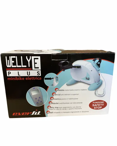 Everfit Pedaliera riabilitazione WELLY E PLUS con funzione Safety Stop