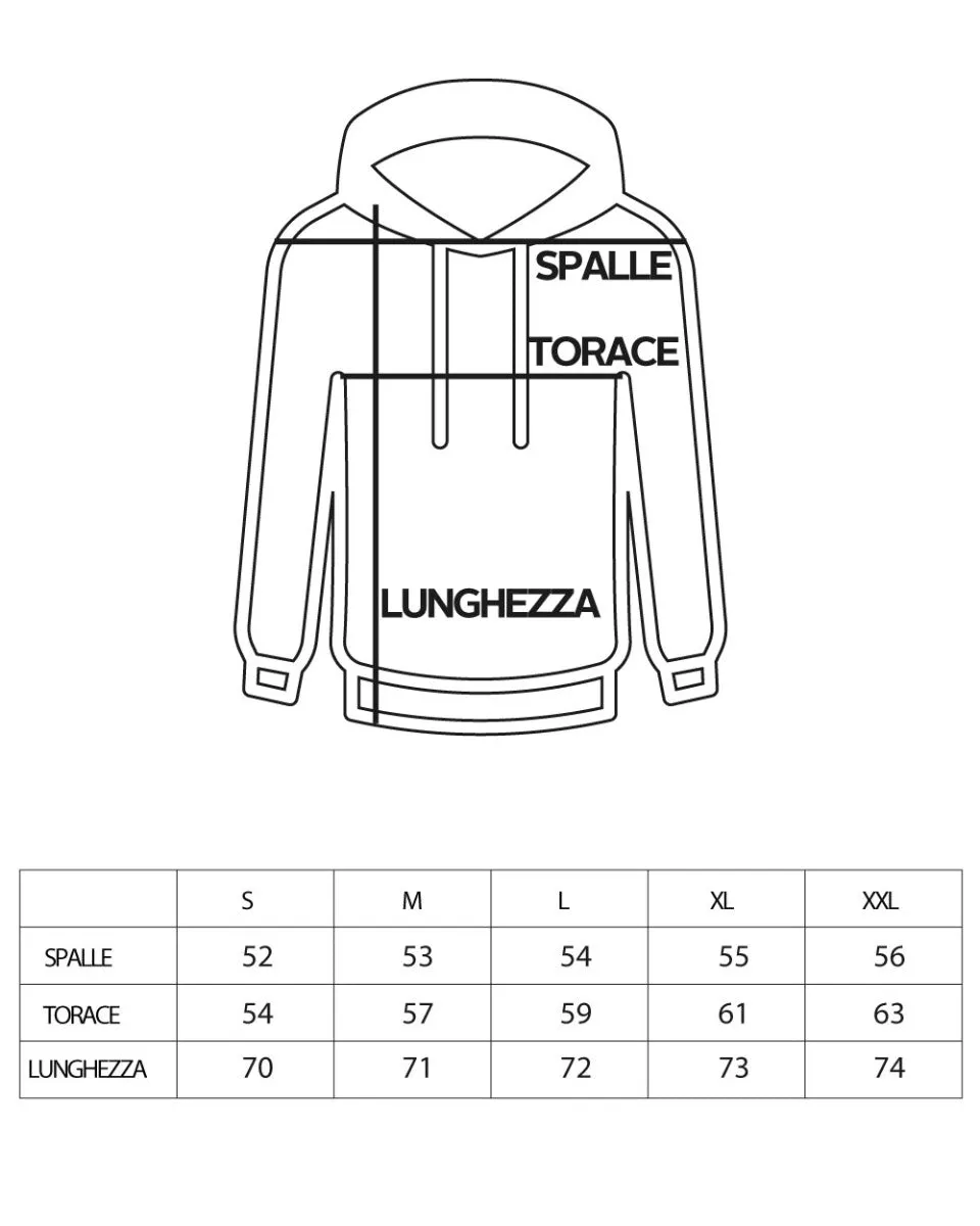 Felpa Con Cappuccio Uomo Basic Tinta Unita Verde Comoda Relaxed Fit Garzata Leggera GIOSAL-F2873A