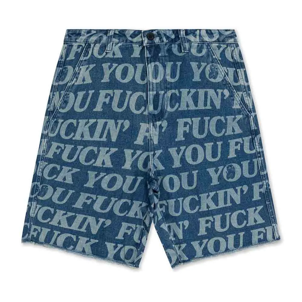 FUCKIN FUCK DENIM SHORTS