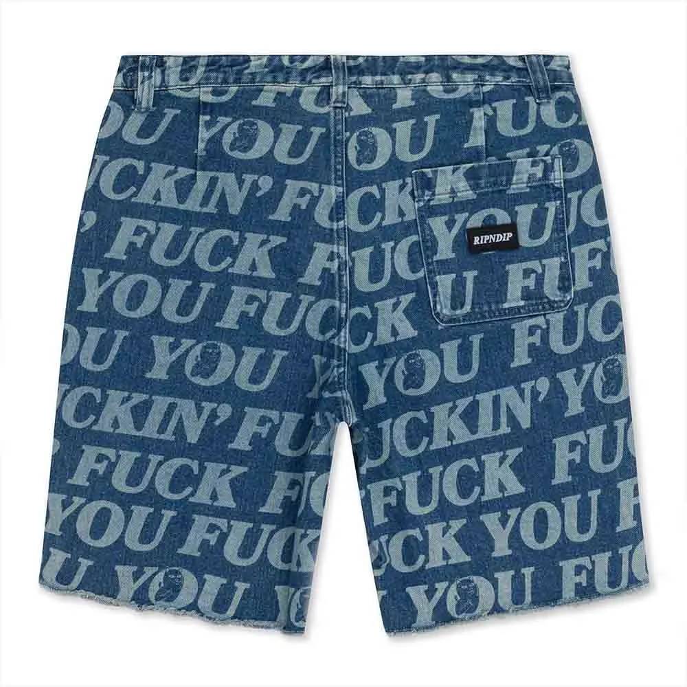 FUCKIN FUCK DENIM SHORTS