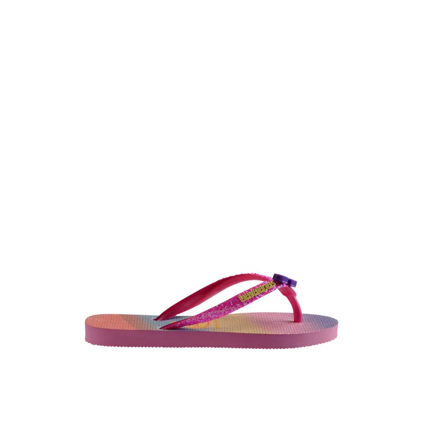 HAVAIANAS INFRADITO KIDS SLIM GLITTER TRENDY 4146976.2139 PINK LEMONADE/PINK FLUX ARCOBALENO