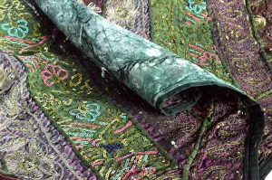 India Drappo Patchwork verde