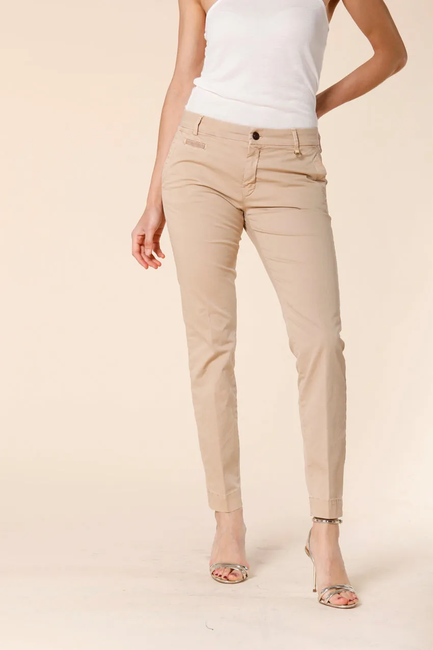 Jaqueline Archivio pantalone chino donna in gabardine curvy