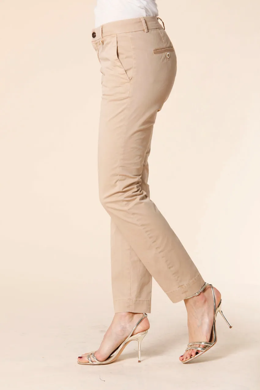 Jaqueline Archivio pantalone chino donna in gabardine curvy