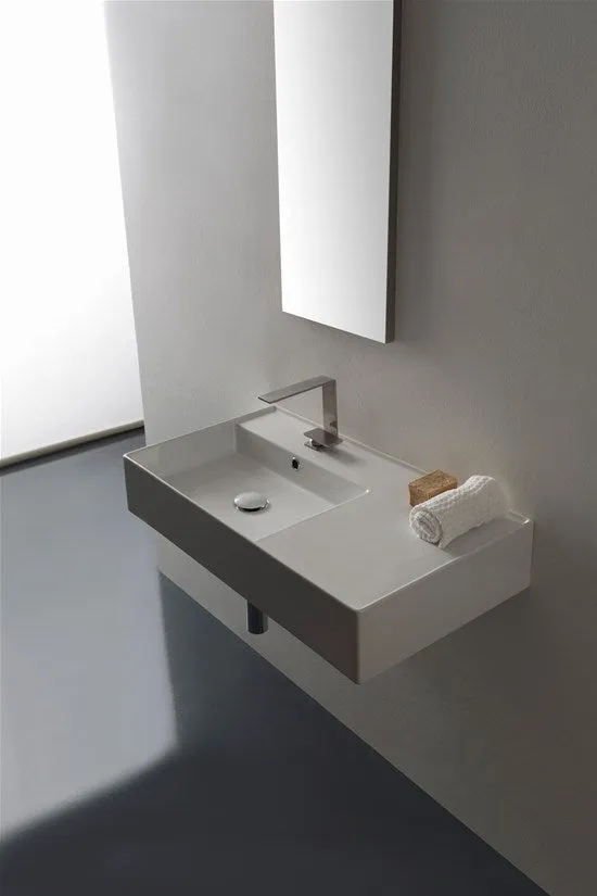 Lavabo sospeso 81x44 "teorema bacinella"