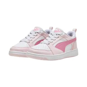 Puma scarpa sneakers da ragazza Rebound v6 396742-08 bianco-rosa