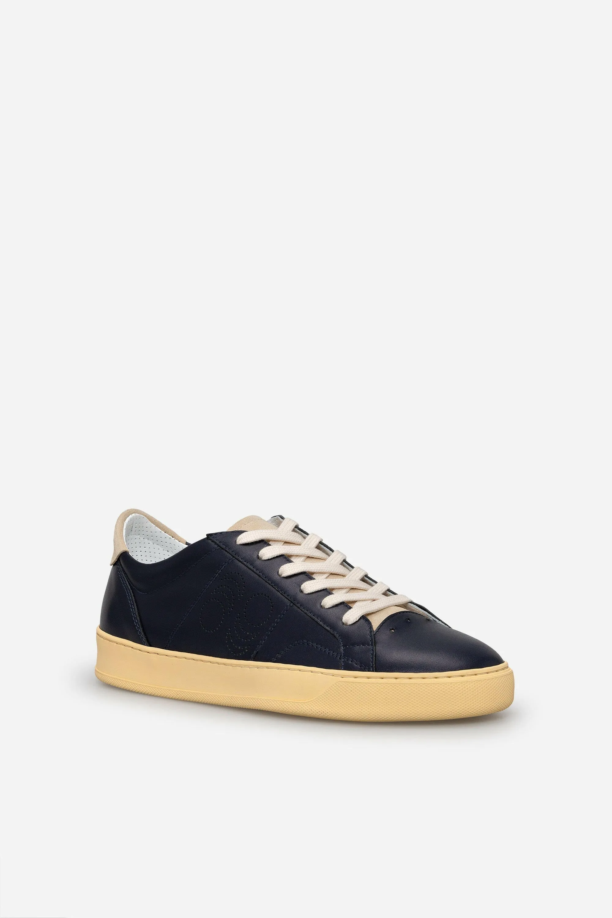 Sneakers uomo Del Bello in pelle blu