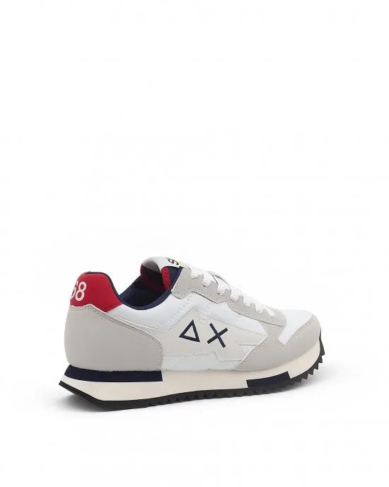 Sun68 AX Niki Solid Bianco Blu Rosso